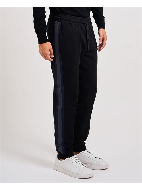 Pantalon jogging homme Richmond X avec bandes latérales RICHMOND X | UMA25034PABLACK